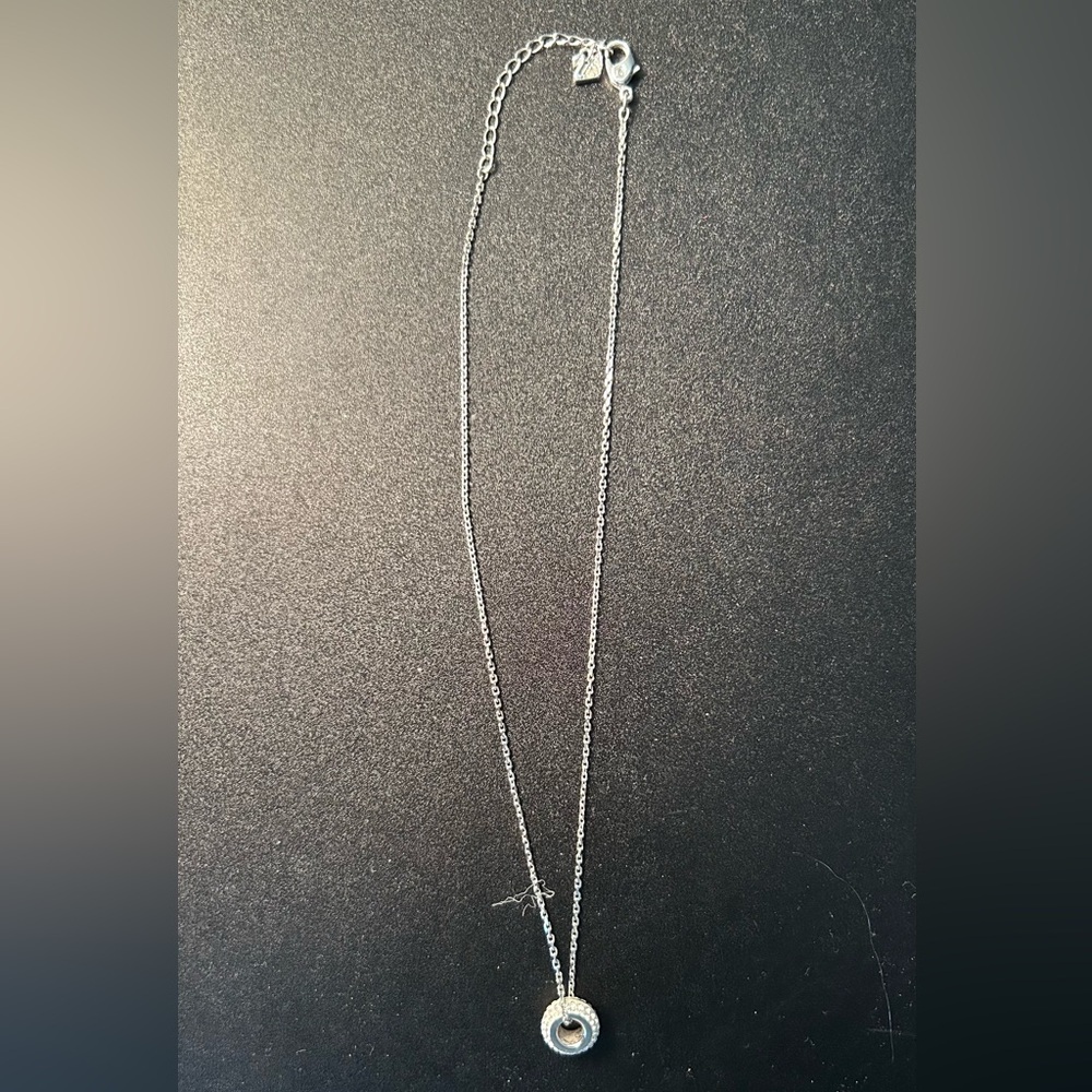 Swarovski Silver Crystal Pendant Necklace